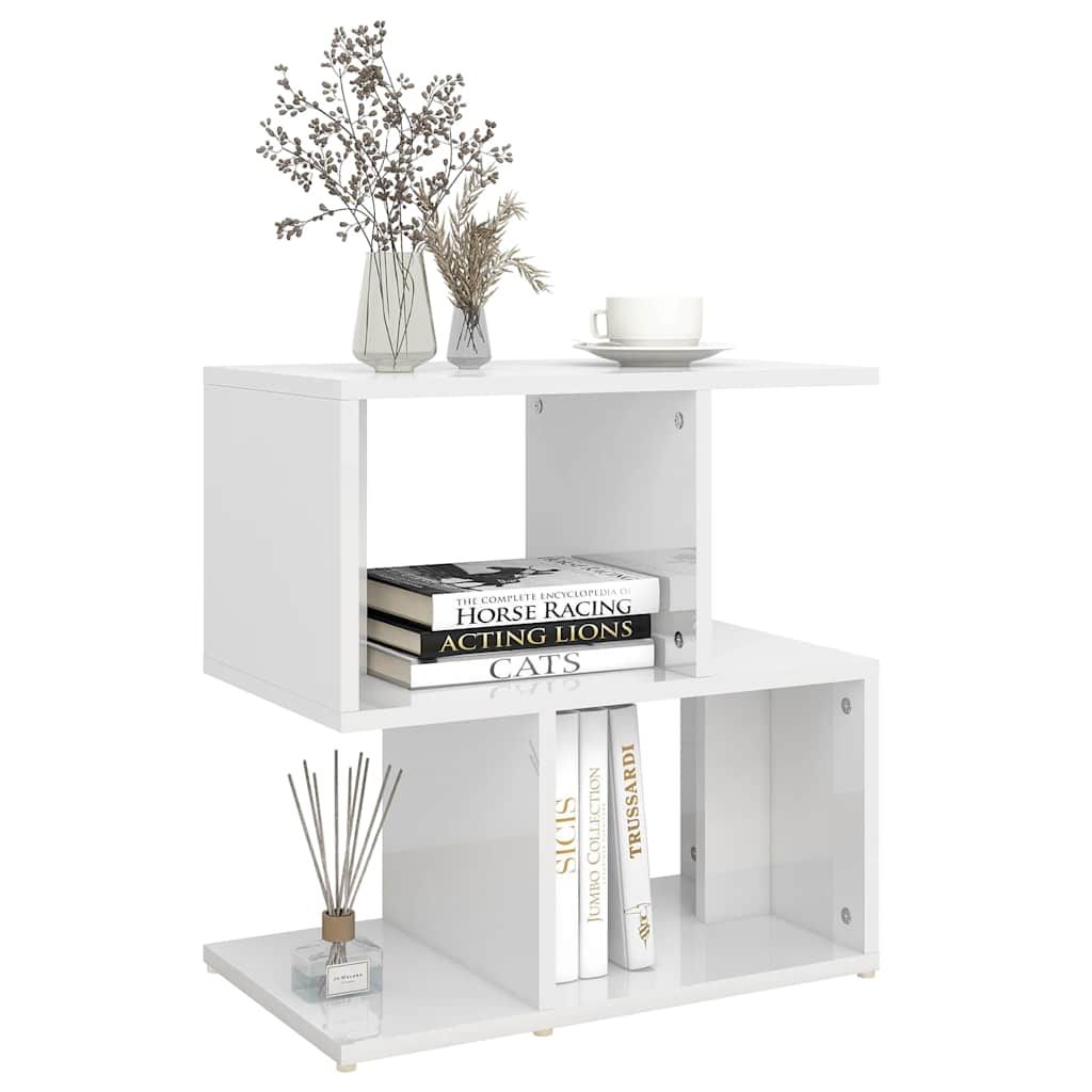 806377 vidaXL Bedside Cabinets 2 pcs High Gloss White 50x30x51,5 cm Engineered Wood 6