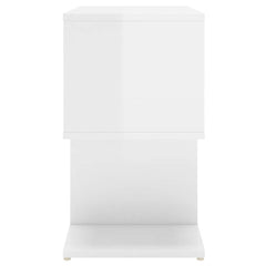 806377 vidaXL Bedside Cabinets 2 pcs High Gloss White 50x30x51,5 cm Engineered Wood 5