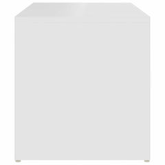 vidaXL Side Table | White | Engineered wood | Medium | Side Table | Rectangular 5