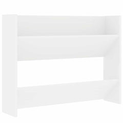 vidaXL Wall Shoe Cabinet White 80x18x60 cm Engineered Wood 2