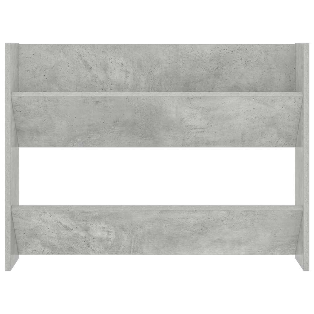 vidaXL Wall Shoe Cabinets 2 pcs Concrete Grey 80x18x60 cm Engineered Wood 6