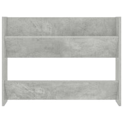 vidaXL Wall Shoe Cabinets 2 pcs Concrete Grey 80x18x60 cm Engineered Wood 6