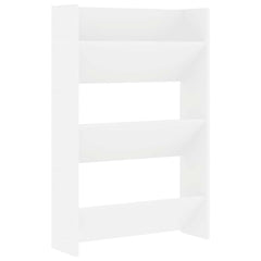 vidaXL Wall Shoe Cabinet White 60x18x90 cm Engineered Wood 2
