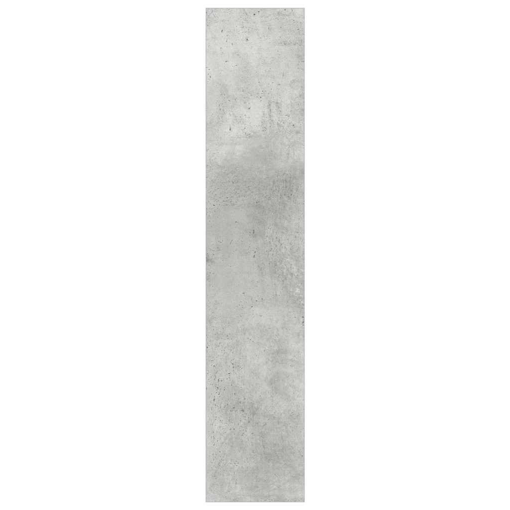 vidaXL Wall Shoe Cabinet Concrete Grey 60x18x90 cm Engineered Wood 6