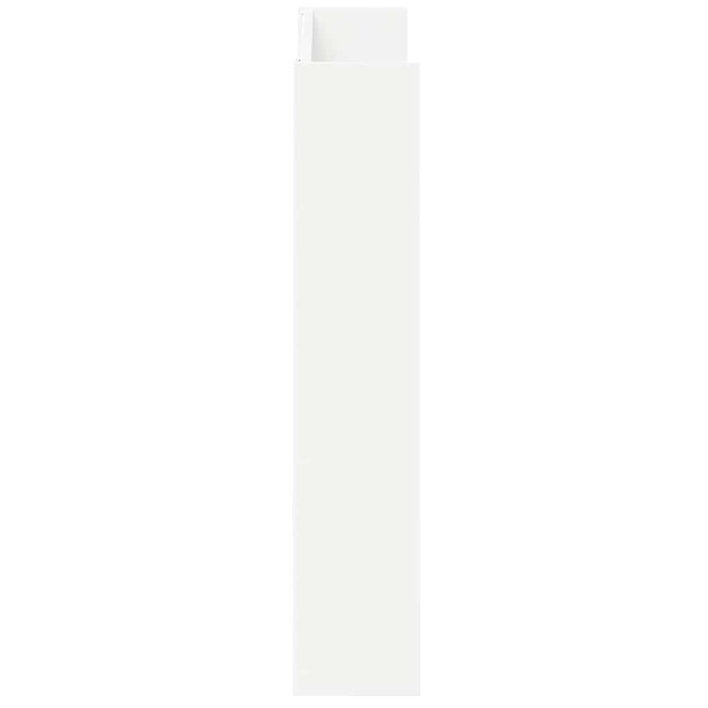 vidaXL Wall Shoe Cabinets 2 pcs  White 80x18x90 cm Engineered Wood 6