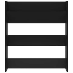 vidaXL Wall Shoe Cabinet Black 80x18x90 cm Engineered Wood 5