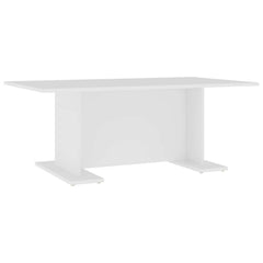 vidaXL Coffee Table | White | Engineered wood | 103.5 x 60 x 40 cm | Modern 2