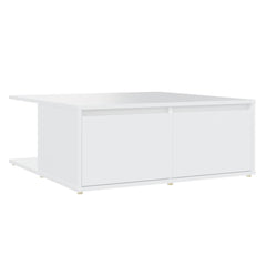 vidaXL Coffee Table | White | Engineered wood | 80 x 80 x 31 cm | Coffee Table 2