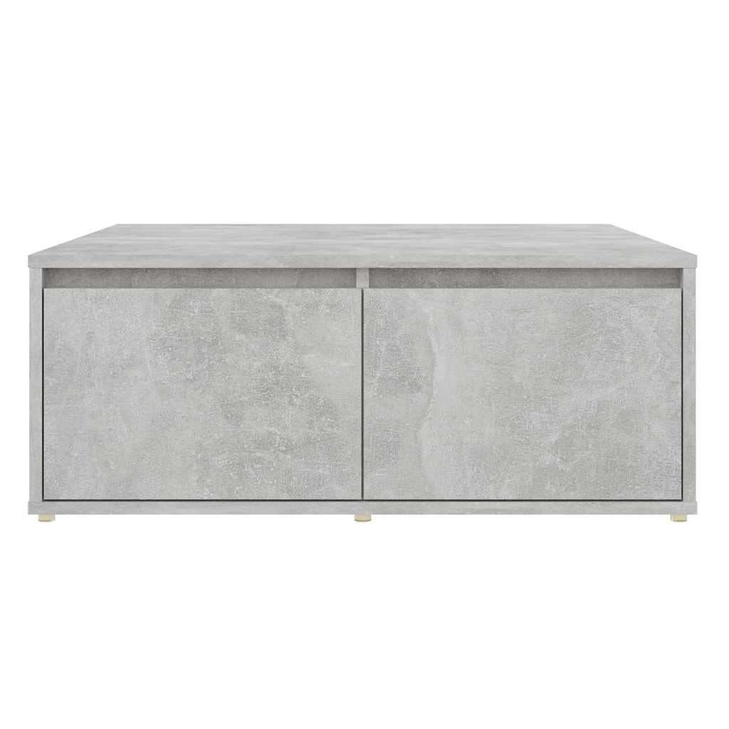 vidaXL Coffee Table Concrete Grey 80x80x31 cm Engineered Wood 4