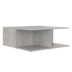 vidaXL Coffee Table Concrete Grey 80x80x31 cm Engineered Wood 6
