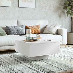 vidaXL Coffee Table | White | Engineered Wood | 60 cm x 60 cm x 31.5 cm 3
