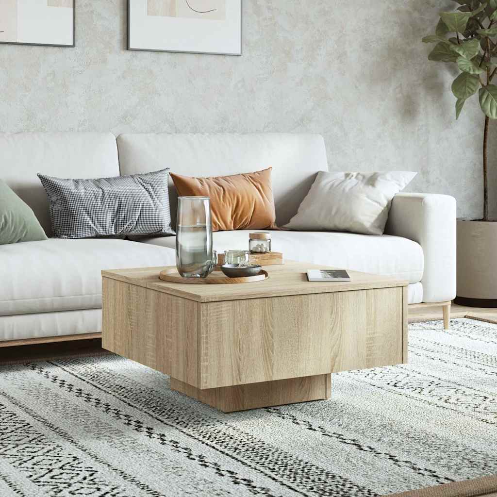vidaXL Coffee Table | Sonoma Oak | Engineered Wood | Medium | Durable 3