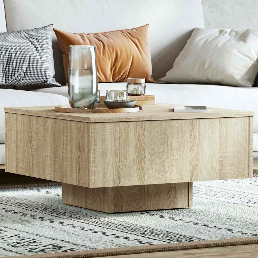 vidaXL Coffee Table | Sonoma Oak | Engineered Wood | Medium | Durable 1