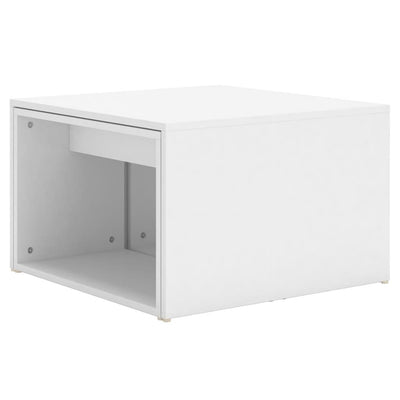 Juego de mesa de centro nido de 3 piezas blanco 60x60x38 cm madera de ingeniería