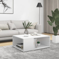 vidaXL Coffee Table | White | Engineered wood | Medium | Coffee Table 1