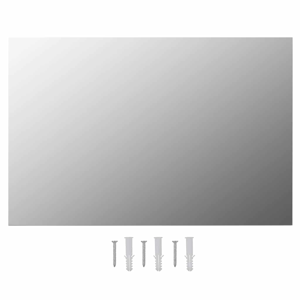 Wall Mirror with LED Lights Glass Rectangle with LEDs 60 x 40 cm