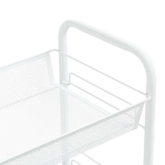 vidaXL 4-Tier Kitchen Trolley White 46x26x85 cm Iron 5