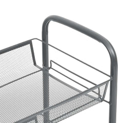 vidaXL 4-Tier Kitchen Trolley Grey 46x26x85 cm Iron 5