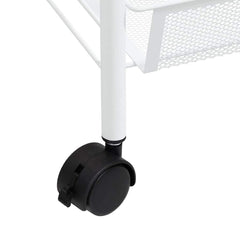 vidaXL 5-Tier Kitchen Trolley White 46x26x105 cm Iron 6