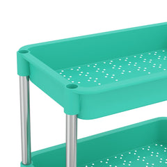 vidaXL 5-Tier Kitchen Trolley Turquoise 42x29x128 cm Iron and ABS 5