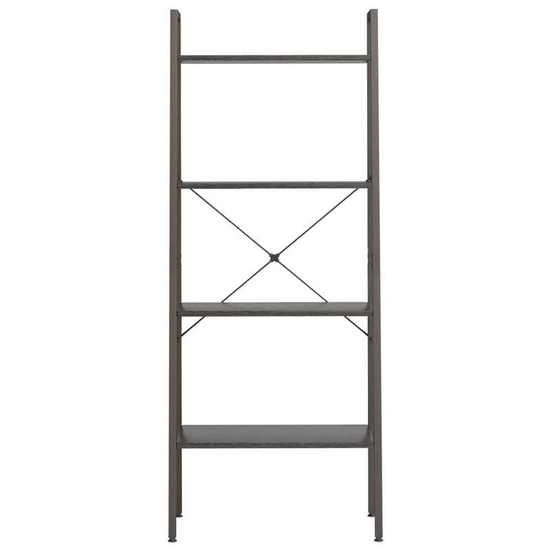 4-Tier Standing Shelf Black 56x35x140 cm