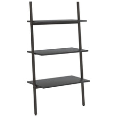 vidaXL Leaning Shelf | Black | Engineered wood, steel | 116 cm tall 2