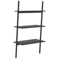 vidaXL Leaning Shelf | Black | Engineered wood, steel | 116 cm tall 5