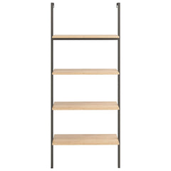 vidaXL Leaning Shelf | Light brown and black | Engineered wood, steel | Medium 3