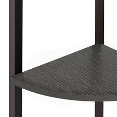 vidaXL Corner Shelf | Black | Engineered wood, steel 6