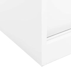 vidaXL Office Cabinet with Sliding Door White 90x40x90 cm Steel 6