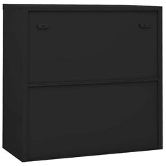 vidaXL Office Cabinet with Sliding Door Anthracite 90x40x90 cm Steel 5