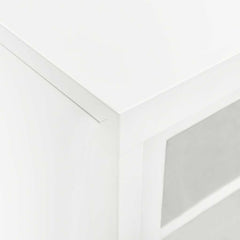 vidaXL Sliding Door Cabinet White 90x40x90 cm Steel 6