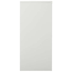 vidaXL Sliding Door Cabinet Light Grey 90x40x90 cm Steel 3
