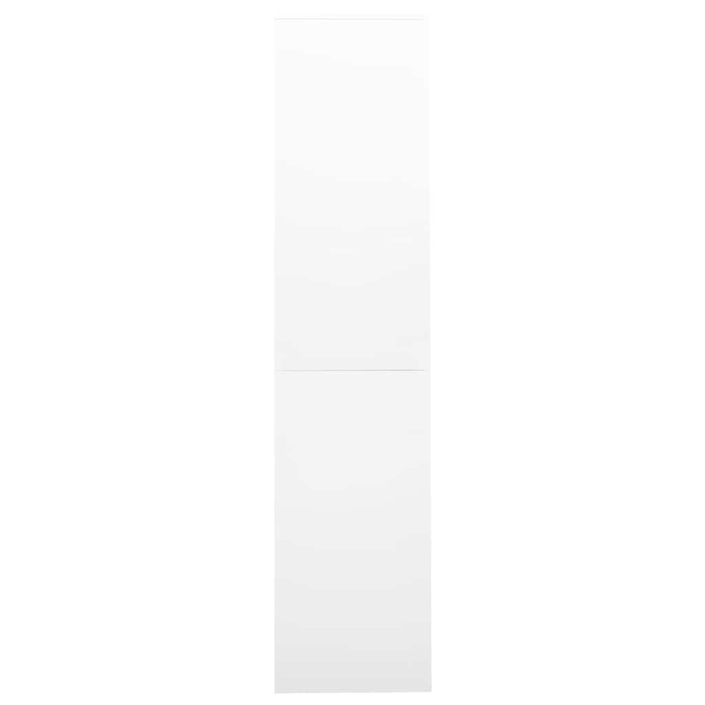 vidaXL Office Cabinet with Sliding Door White 90x40x180 cm Steel 5