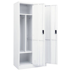 Wardrobe 80x50x180 cm Steel White