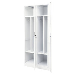 Wardrobe 80x50x180 cm Steel White