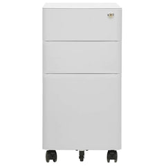 Mobile File Cabinet 30x45x59 cm Steel Light grey