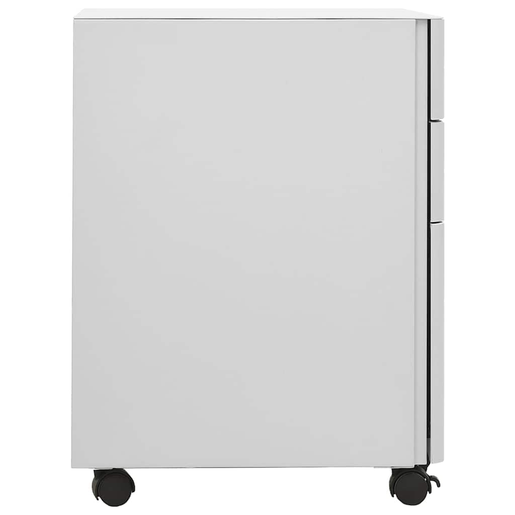 Mobile File Cabinet 30x45x59 cm Steel Light grey