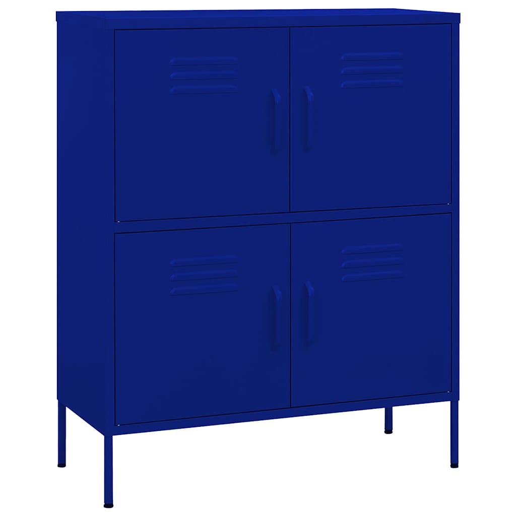 vidaXL Storage Cabinet Navy Blue 80x35x101.5 cm Steel 2