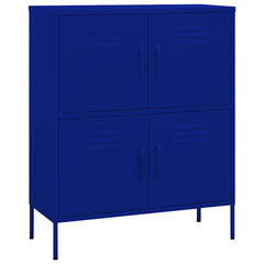 vidaXL Storage Cabinet Navy Blue 80x35x101.5 cm Steel 2