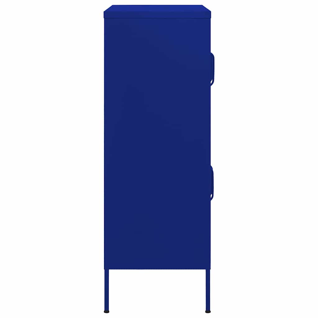vidaXL Storage Cabinet Navy Blue 80x35x101.5 cm Steel 4