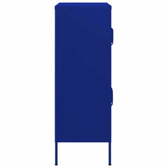 vidaXL Storage Cabinet Navy Blue 80x35x101.5 cm Steel 4
