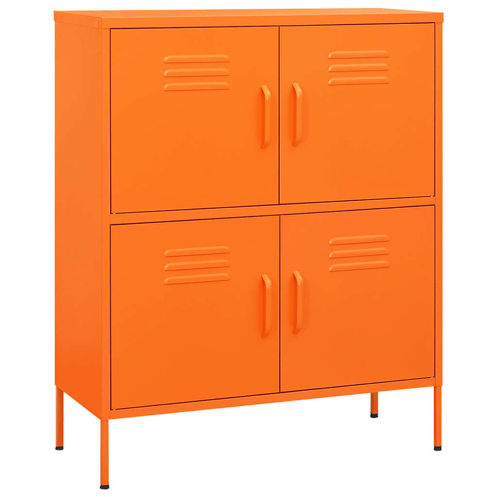 vidaXL Storage Cabinet Orange 80x35x101.5 cm Steel 2