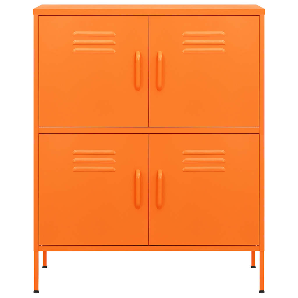 vidaXL Storage Cabinet Orange 80x35x101.5 cm Steel 3