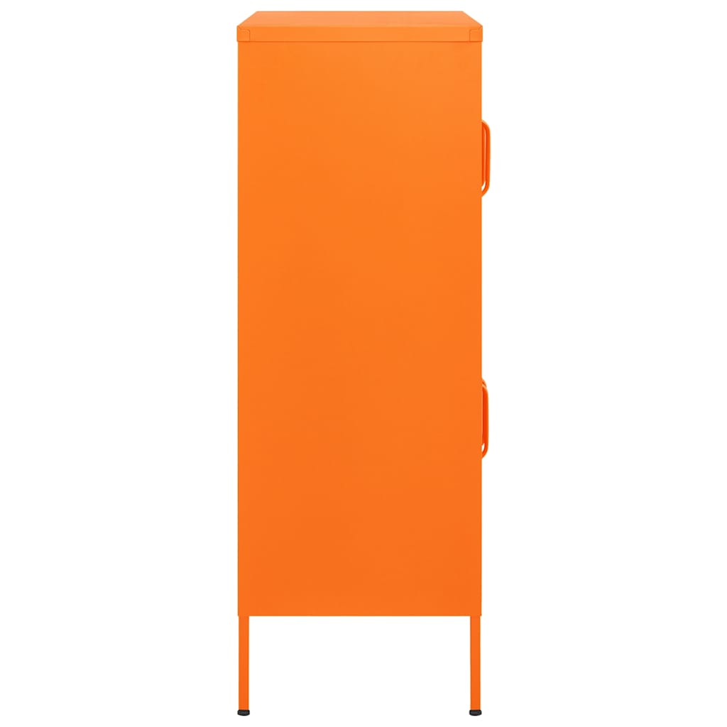 vidaXL Storage Cabinet Orange 80x35x101.5 cm Steel 4