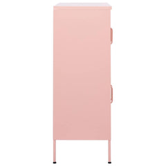 vidaXL Storage Cabinet Pink 80x35x101.5 cm Steel 4
