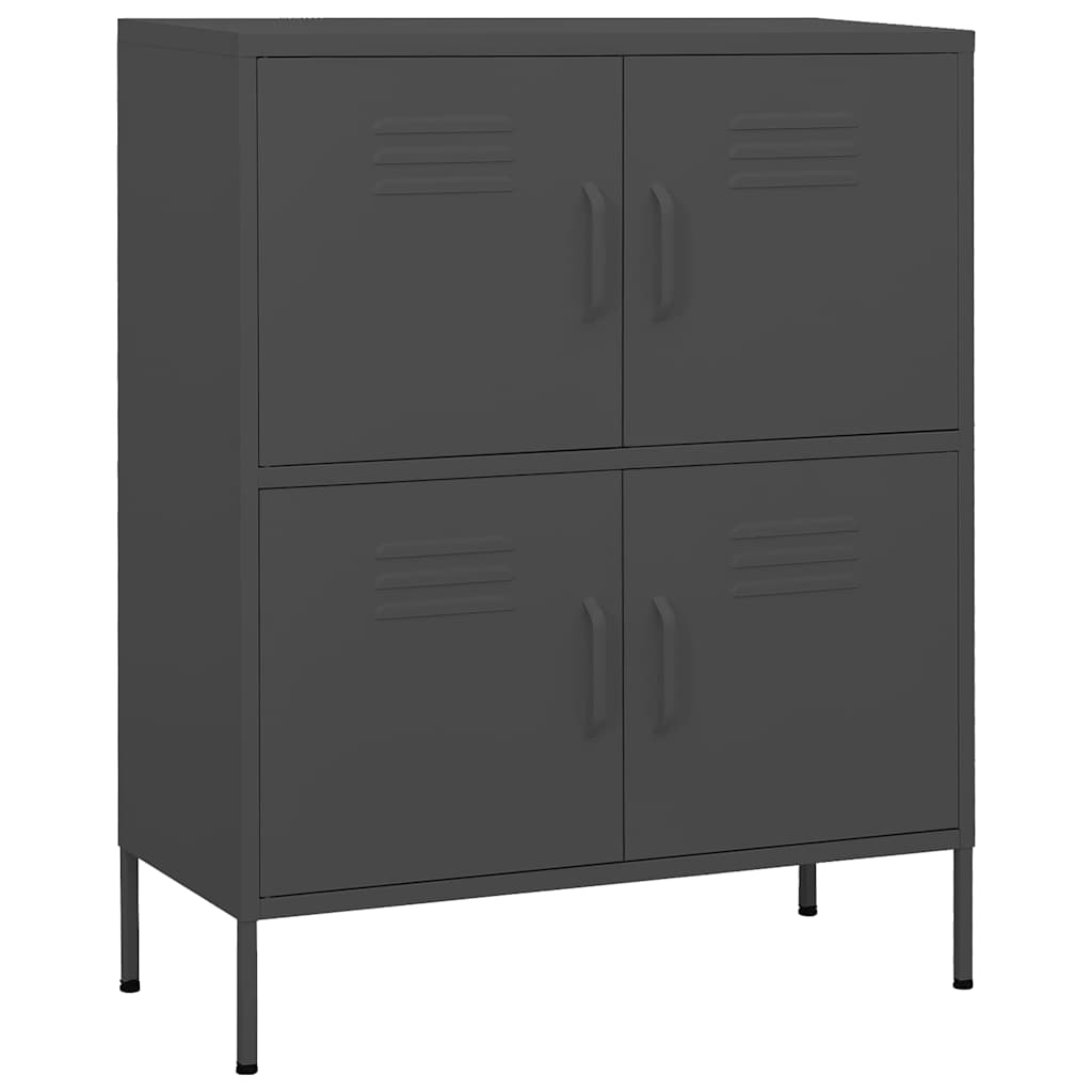 vidaXL Storage Cabinet Anthracite 80x35x101.5 cm Steel 2