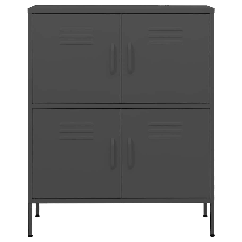 vidaXL Storage Cabinet Anthracite 80x35x101.5 cm Steel 3