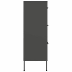 vidaXL Drawer Cabinet Anthracite 80x35x101.5 cm Steel 4