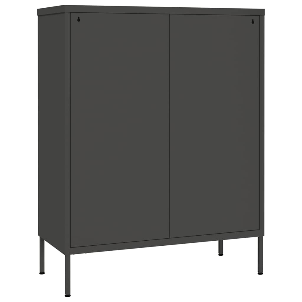 vidaXL Drawer Cabinet Anthracite 80x35x101.5 cm Steel 5
